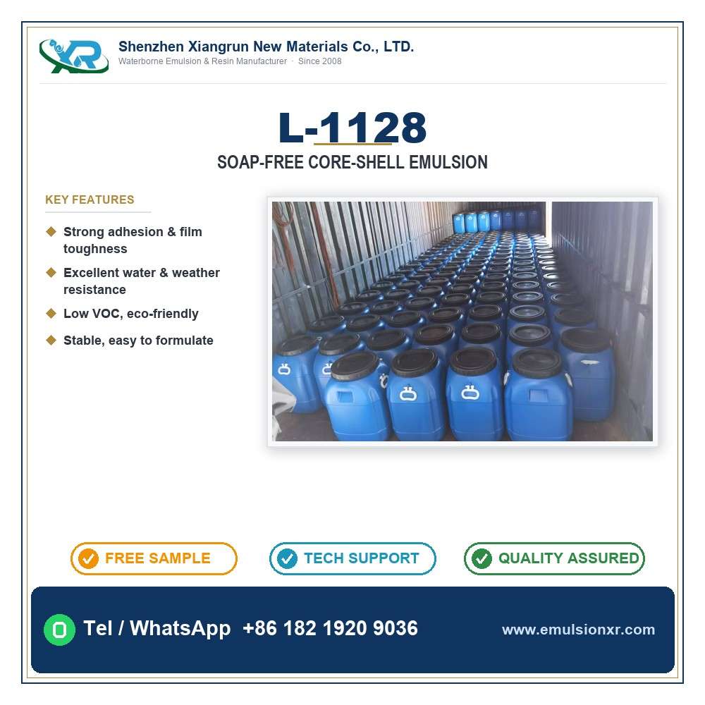 L-1128 Soap-free core-shell emulsion