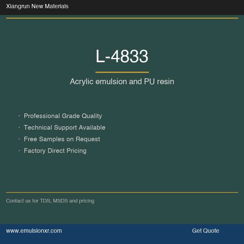 L-4833 High hydroxyl content Acrylic dispersion