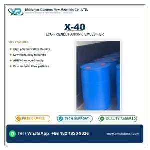 X-40 Eco-friendly Anionic Emulsifier X-40 Eco-friendly Anionic Emulsifier